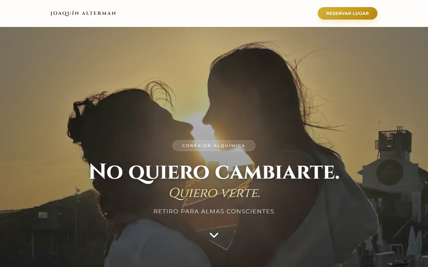 Captura del sitio Encuentro Alquímico de Vínculos