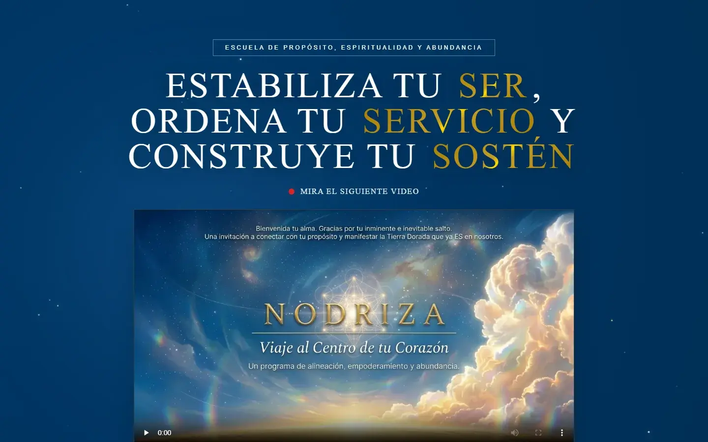 Captura del sitio Nodriza · Escuela de Propósito